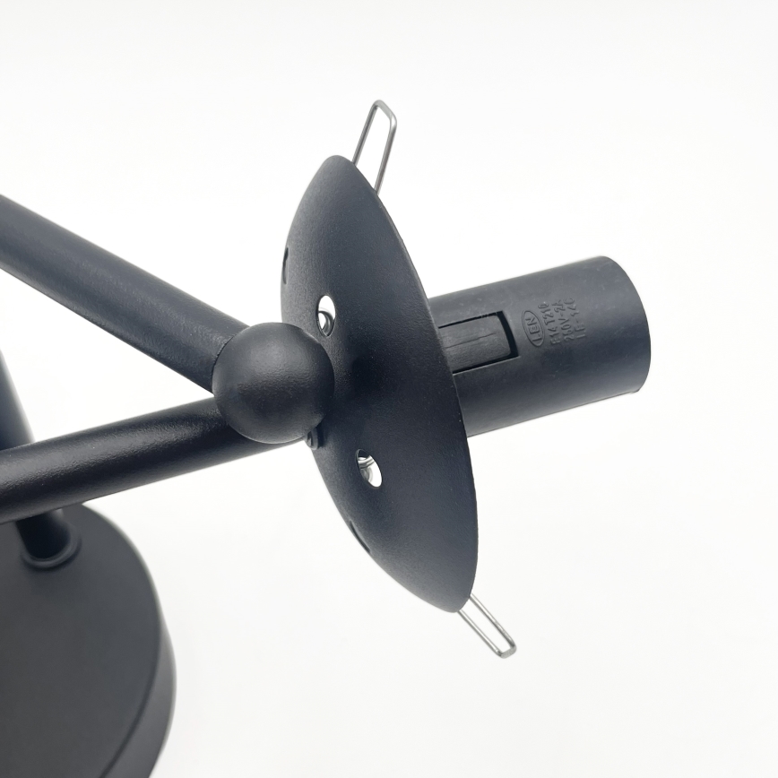 Brilagi - Lampadario a soffitto MALIVA 3xE14/15W/230V nero/fumé