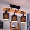 Brilagi - Lampadario a soffitto NUBILA 3xE27/60W/230V pino/nero