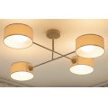 Brilagi - Lampadario a soffitto VIRGO 4xE14/40W/230V crema/oro