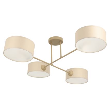 Brilagi - Lampadario a soffitto VIRGO 4xE14/40W/230V crema/oro