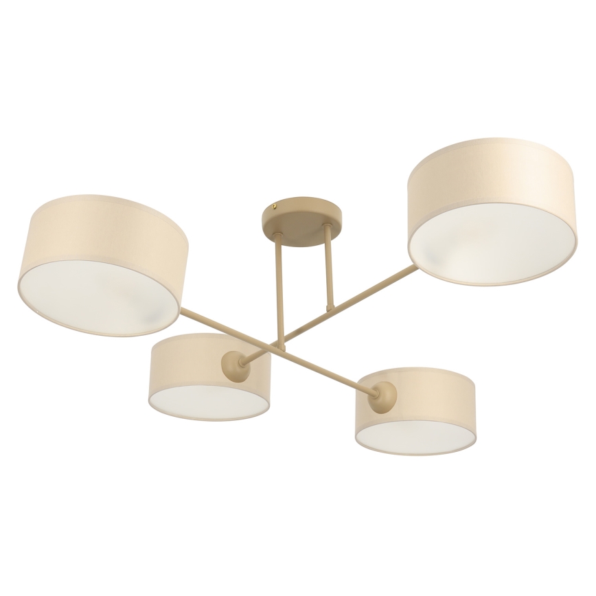 Brilagi - Lampadario a soffitto VIRGO 4xE14/40W/230V crema/oro