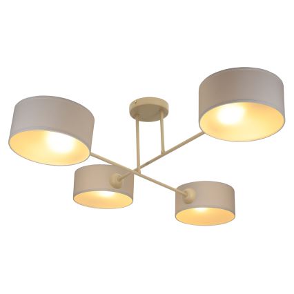 Brilagi - Lampadario a soffitto VIRGO 4xE14/40W/230V crema/oro