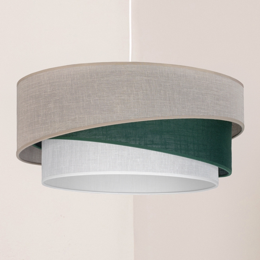 Brilagi - Lampadario a sospensione ARROW 1xE27/60W/230V Ø 45 cm beige/verde/bianco
