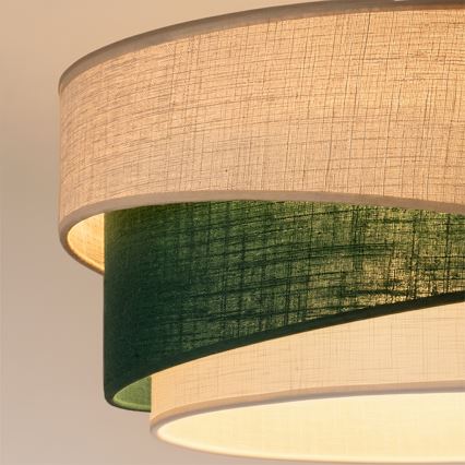 Brilagi - Lampadario a sospensione ARROW 1xE27/60W/230V Ø 45 cm beige/verde/bianco