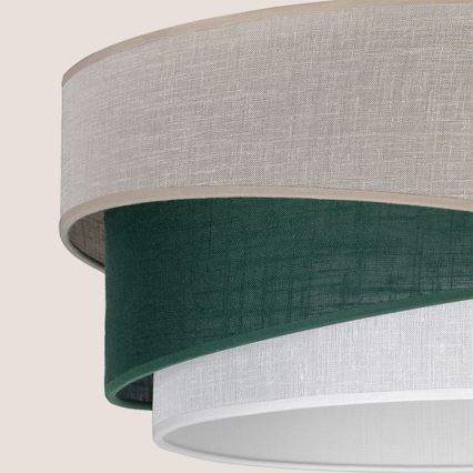 Brilagi - Lampadario a sospensione ARROW 1xE27/60W/230V Ø 45 cm beige/verde/bianco