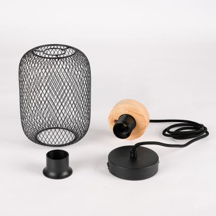 Brilagi - Lampadario a sospensione BASKLITE 1xE27/15W/230V legno/nero