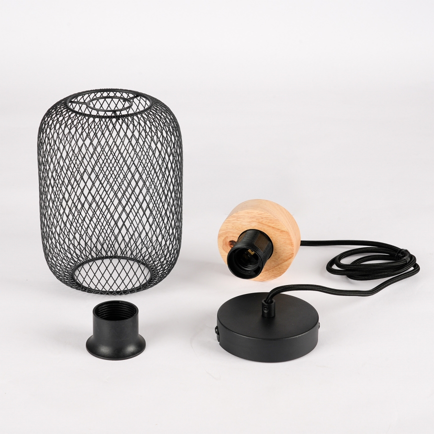 Brilagi - Lampadario a sospensione BASKLITE 1xE27/15W/230V legno/nero