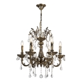 BRILAGI - Lampadario a sospensione con catena CLASSIC 6xE14/60W/230V ottone