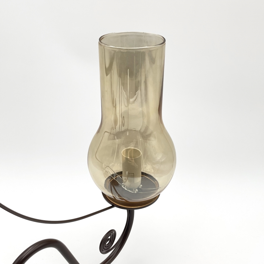 Brilagi - Lampadario a sospensione con catena COTTAGE 3xE14/40W/230V marrone