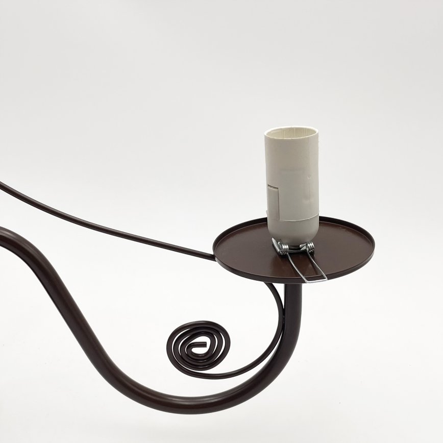 Brilagi - Lampadario a sospensione con catena COTTAGE 3xE14/40W/230V marrone