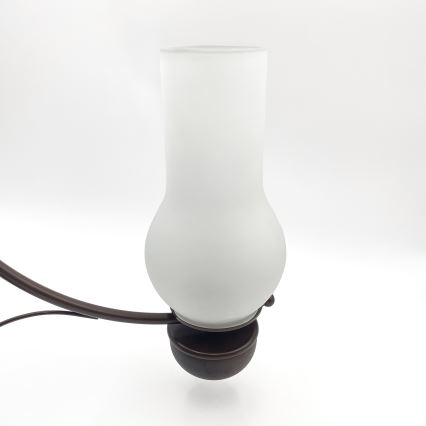 Brilagi - Lampadario a sospensione con catena COTTAGE 3xE14/40W/230V quercia/bianco