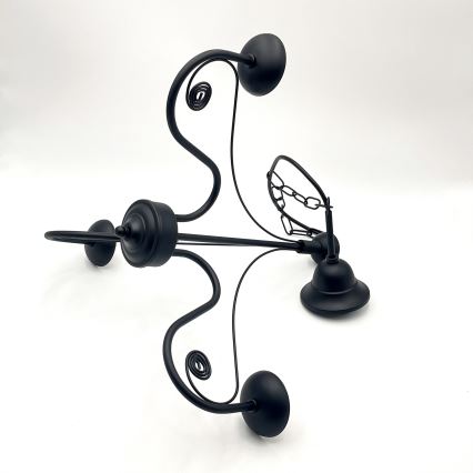 Brilagi - Lampadario a sospensione con catena COTTAGE 3xG9/40W/230V nero/bianco