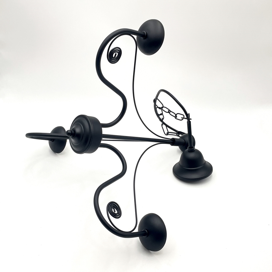 Brilagi - Lampadario a sospensione con catena COTTAGE 3xG9/40W/230V nero/bianco