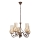 Brilagi - Lampadario a sospensione con catena COTTAGE 5xE14/40W/230V marrone