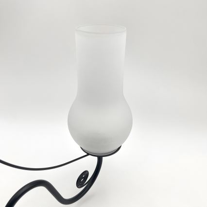 Brilagi - Lampadario a sospensione con catena COTTAGE 5xE14/40W/230V nero/bianco