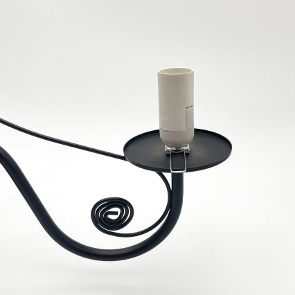 Brilagi - Lampadario a sospensione con catena COTTAGE 5xE14/40W/230V nero/bianco