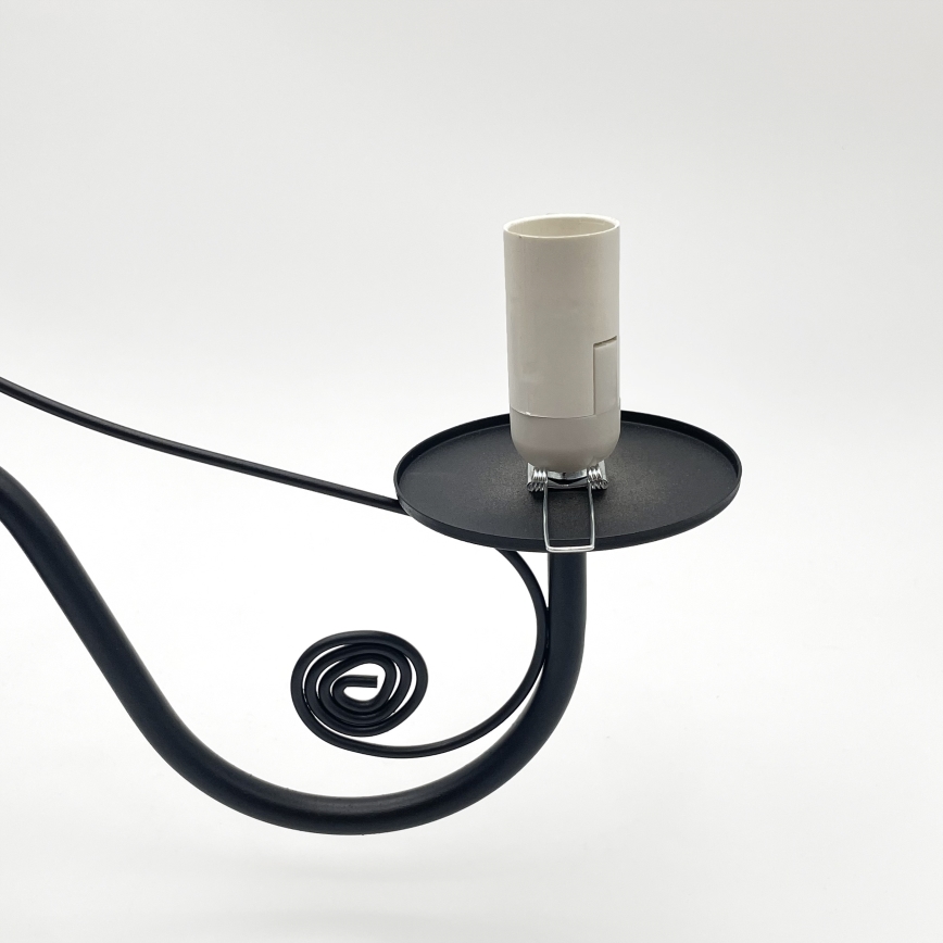 Brilagi - Lampadario a sospensione con catena COTTAGE 5xE14/40W/230V nero/bianco