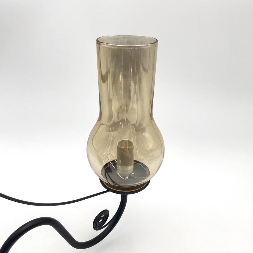 Brilagi - Lampadario a sospensione con catena COTTAGE 5xE14/40W/230V nero/marrone