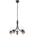 Brilagi - Lampadario a sospensione con catena COTTAGE 5xG9/40W/230V faggio/bianco