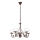 Brilagi - Lampadario a sospensione con catena COTTAGE 5xG9/40W/230V marrone/bianco