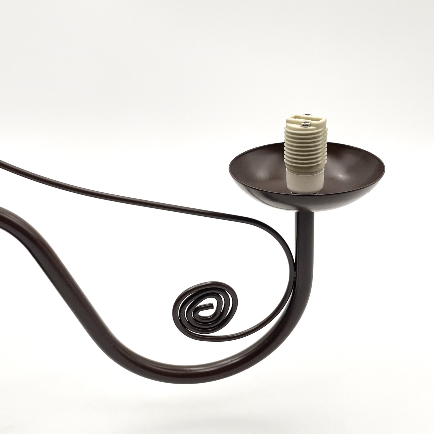 Brilagi - Lampadario a sospensione con catena COTTAGE 5xG9/40W/230V marrone/bianco