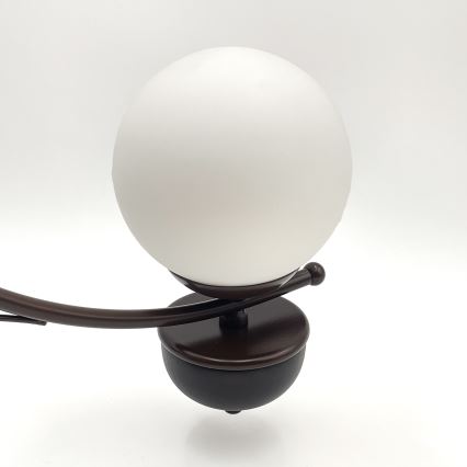 Brilagi - Lampadario a sospensione con catena COTTAGE 5xG9/40W/230V quercia/bianco