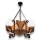 Brilagi - Lampadario a sospensione con catena QUEEN 4xE14/40W/230V faggio