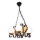 Brilagi - Lampadario a sospensione con catena QUEEN 4xE14/40W/230V faggio