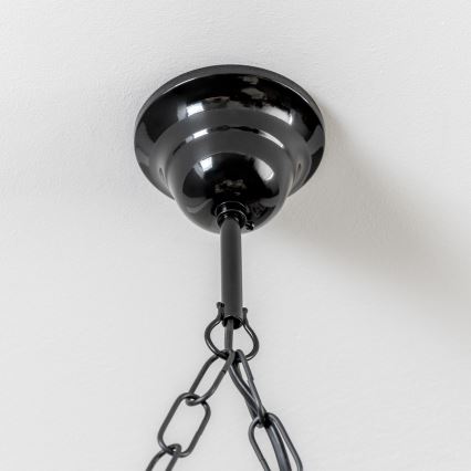 Brilagi - Lampadario a sospensione con catena QUEEN 4xE14/40W/230V faggio