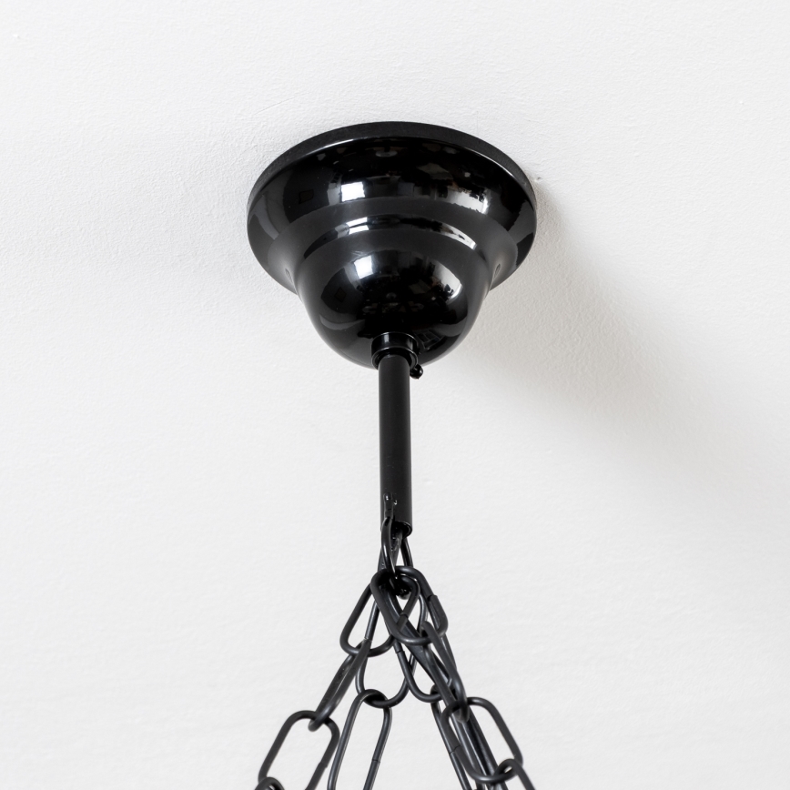 Brilagi - Lampadario a sospensione con catena QUEEN 4xE14/40W/230V faggio/noce