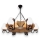 Brilagi - Lampadario a sospensione con catena QUEEN 6xE14/40W/230V faggio