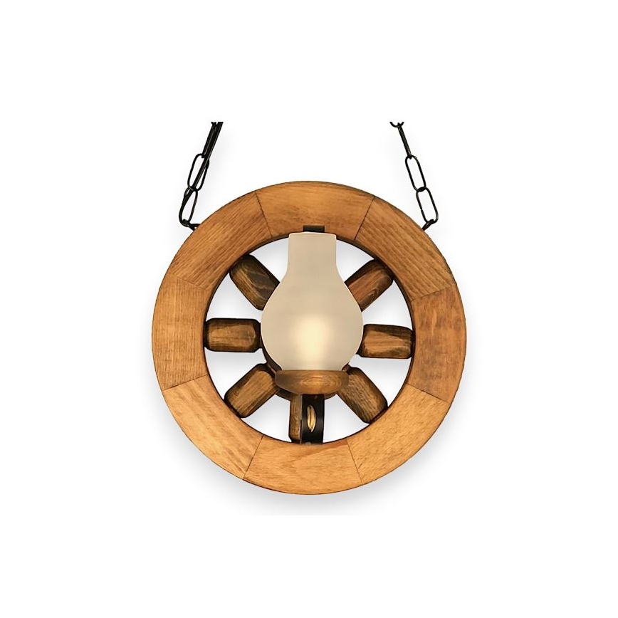 Brilagi - Lampadario a sospensione con catena ROATA 2xE14/40W/230V faggio