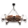 Brilagi - Lampadario a sospensione con catena ROATA 5xE14/40W/230V faggio/noce