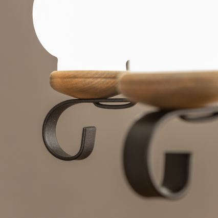 Brilagi - Lampadario a sospensione con catena ROATA 5xE14/40W/230V Ø 50 cm in faggio