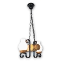 Brilagi - Lampadario a sospensione con catena RUSTIC 2xE14/40W/230V faggio