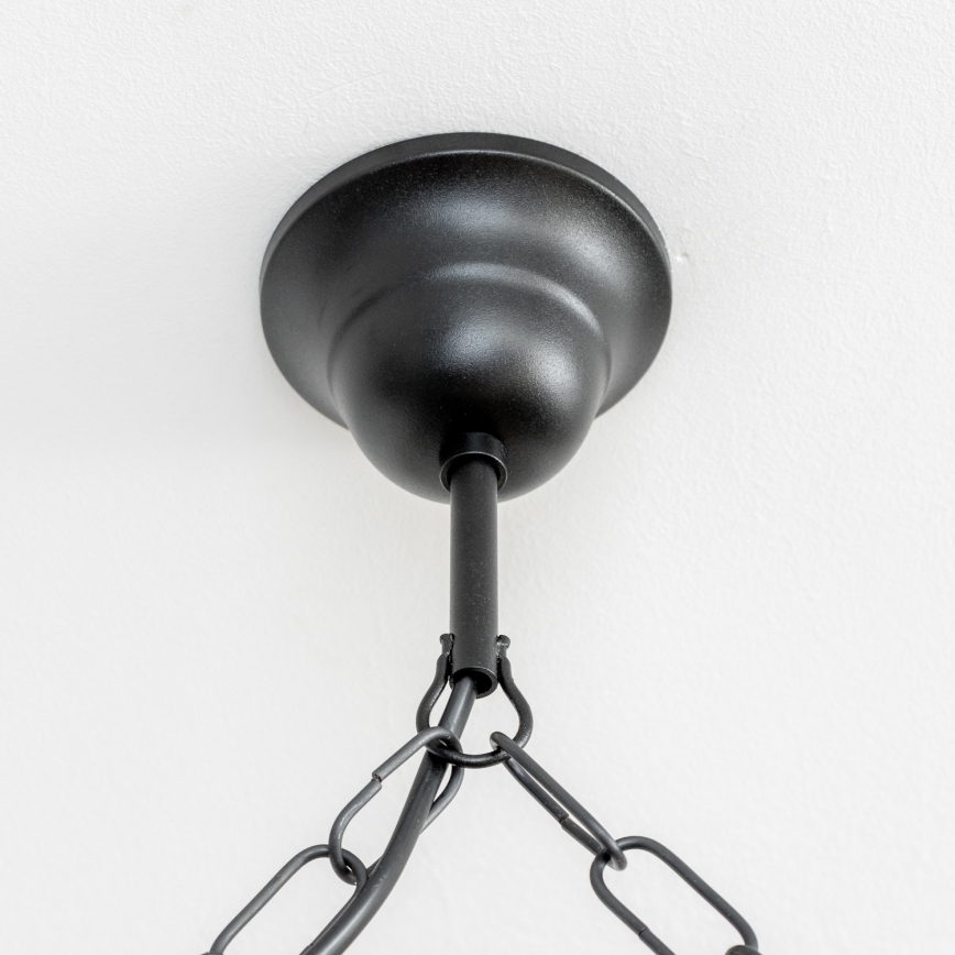 Brilagi - Lampadario a sospensione con catena RUSTIC 4xE14/40W/230V faggio/noce