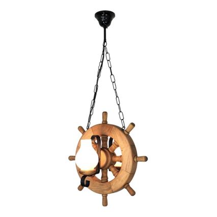 Brilagi - Lampadario a sospensione con catena TIMONA 2xE14/40W/230V faggio