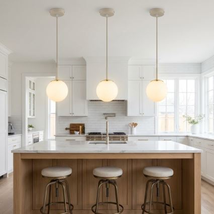 Brilagi - Lampadario a sospensione con cavo 1xE27/60W/230V beige/oro