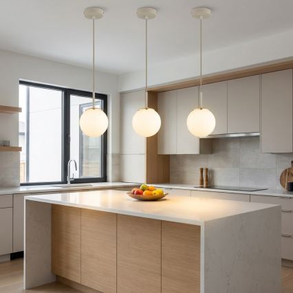 Brilagi - Lampadario a sospensione con cavo 1xE27/60W/230V beige/oro