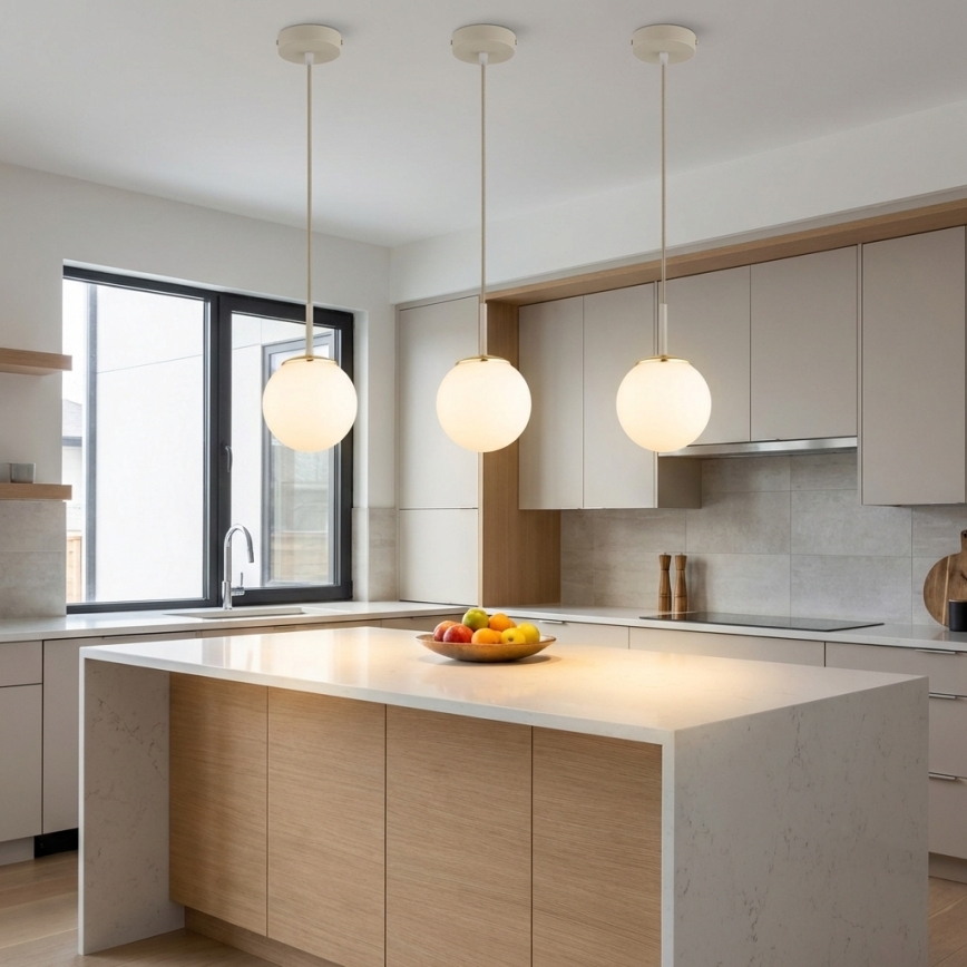 Brilagi - Lampadario a sospensione con cavo 1xE27/60W/230V beige/oro