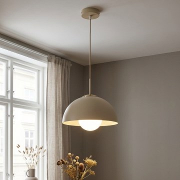 Brilagi - Lampadario a sospensione con cavo 1xE27/60W/230V Ø 30 cm beige/oro