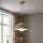 Brilagi - Lampadario a sospensione con cavo 1xE27/60W/230V Ø 30 cm beige/oro