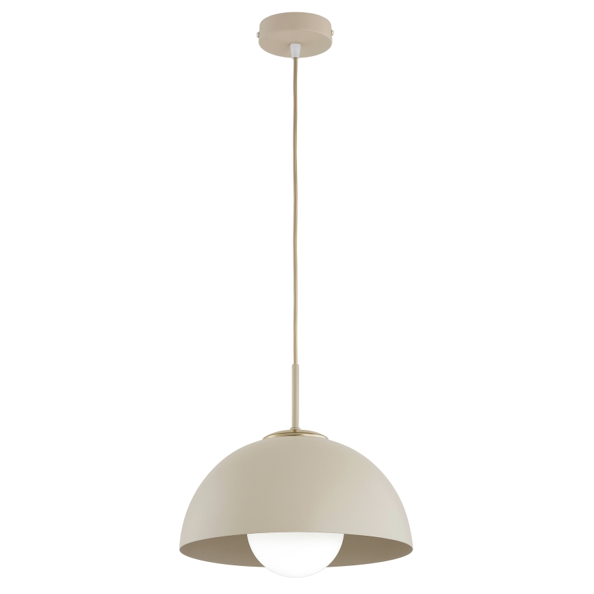 Brilagi - Lampadario a sospensione con cavo 1xE27/60W/230V Ø 30 cm beige/oro