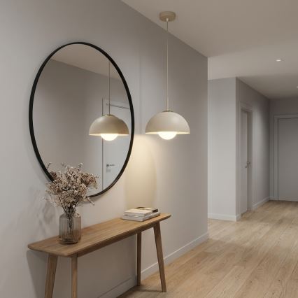 Brilagi - Lampadario a sospensione con cavo 1xE27/60W/230V Ø 30 cm beige/oro
