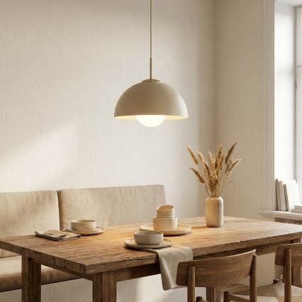 Brilagi - Lampadario a sospensione con cavo 1xE27/60W/230V Ø 30 cm beige/oro