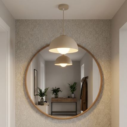 Brilagi - Lampadario a sospensione con cavo 1xE27/60W/230V Ø 30 cm beige/oro