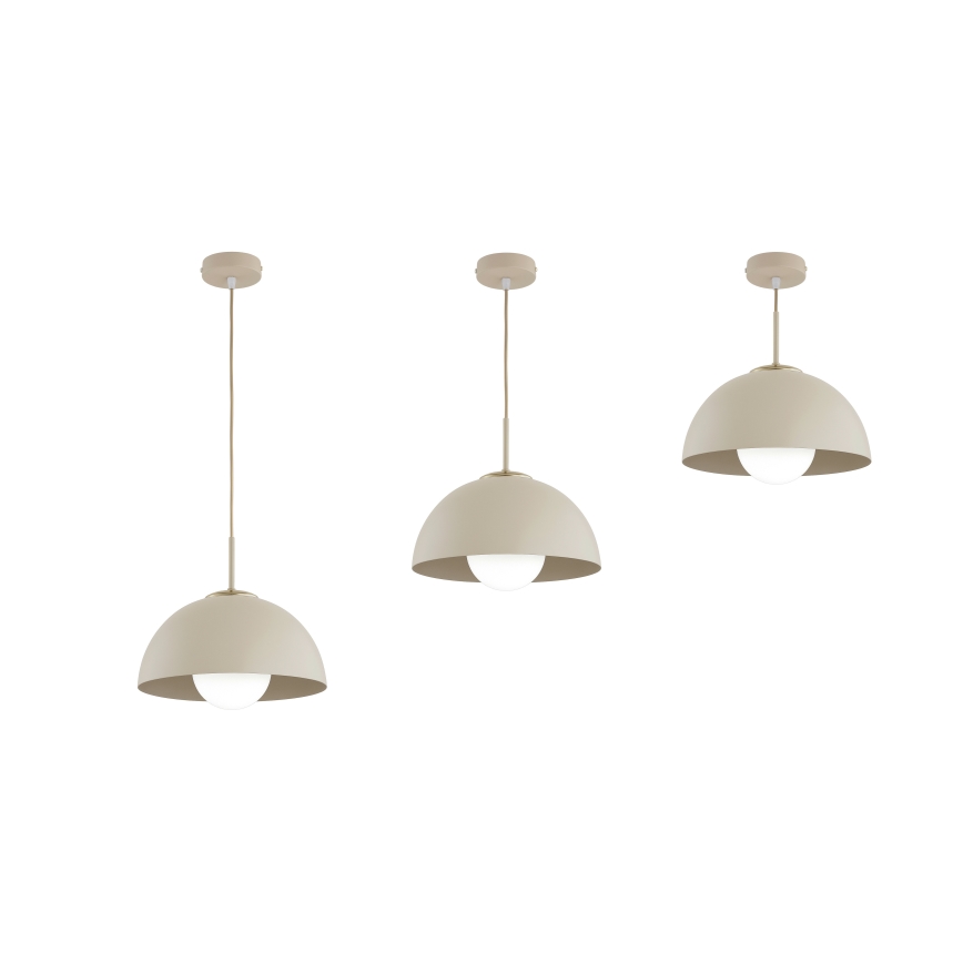 Brilagi - Lampadario a sospensione con cavo 1xE27/60W/230V Ø 30 cm beige/oro