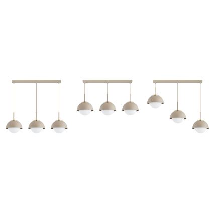 Brilagi - Lampadario a sospensione con cavo 3xE27/60W/230V beige/oro