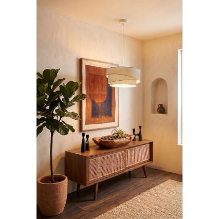 Brilagi - Lampadario a sospensione con cavo ARROW 1xE27/60W/230V Ø 45 cm beige