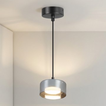 Brilagi - Lampadario a sospensione con cavo AURA LUX 1xGX53/30W/230V nero/fumé